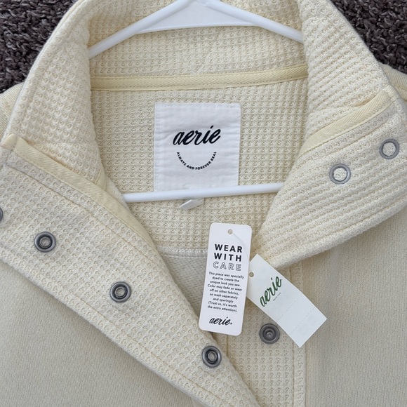 NWT Aerie Getaway Quarter Snap Sweatshirt - Picture 6 of 7